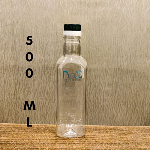 Oil Bottle - 500ml | Rigid PET Material, Durable and Lightweight Design