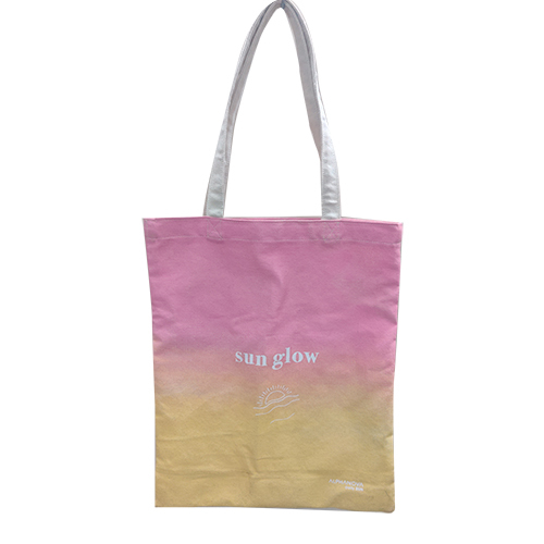 व्हाइट प्लेन कैनवास टोट बैग