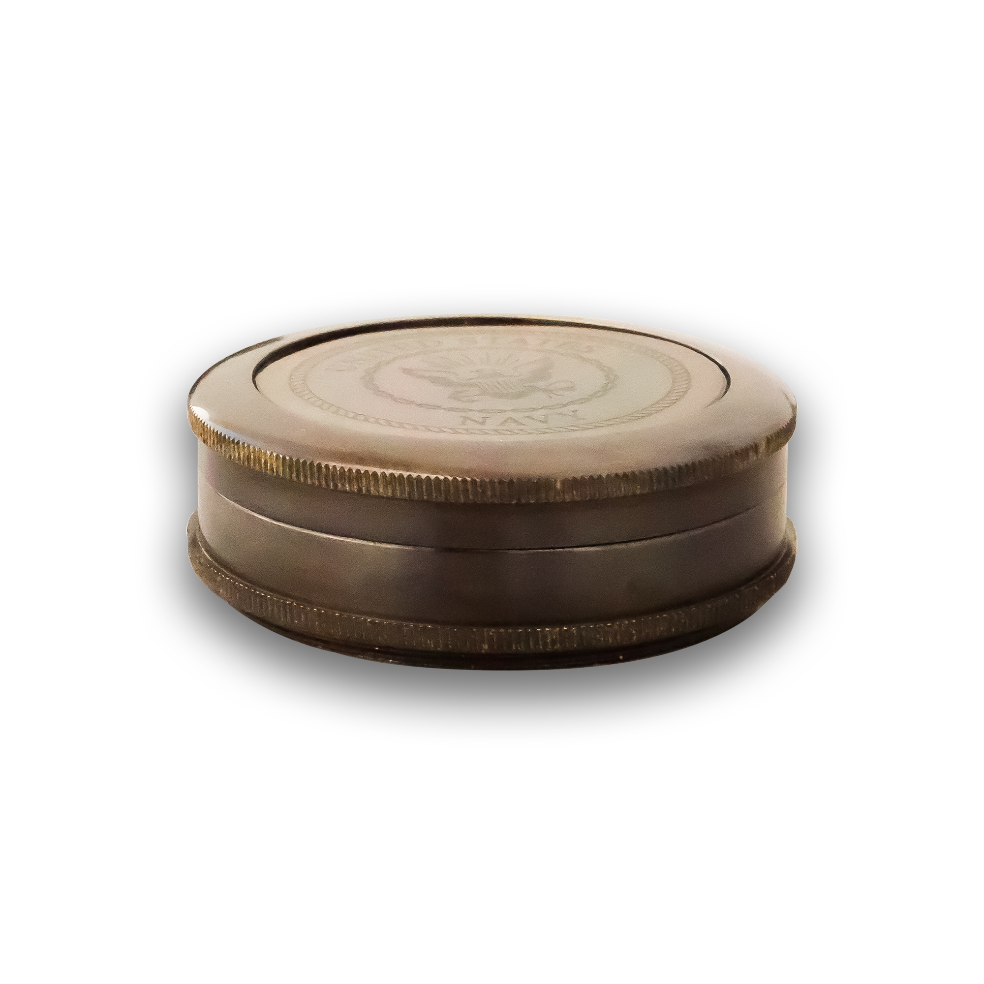 Antique Nautical Brass Lid Compass