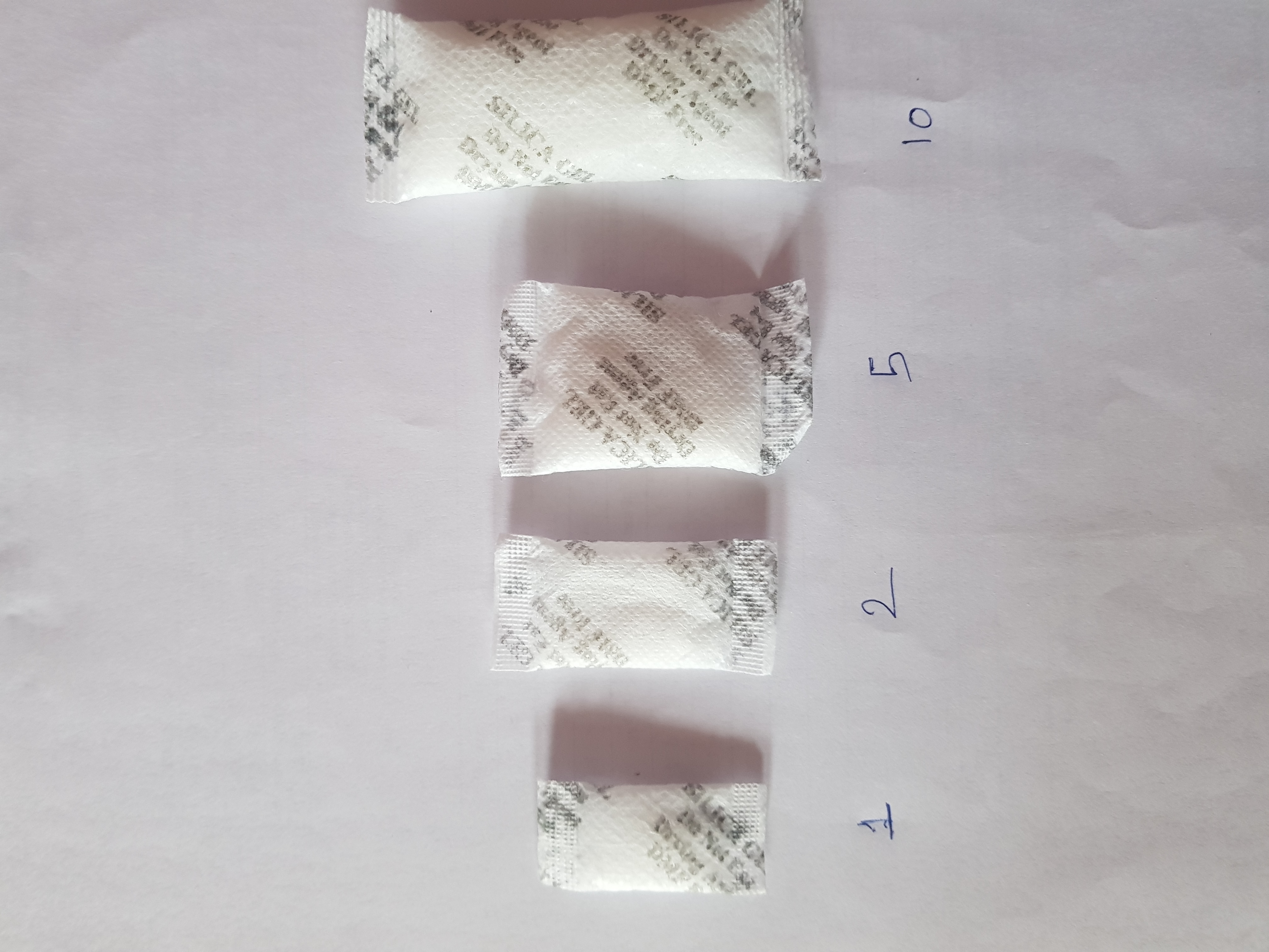 Silica Gel Pouch 1-100 Gm - Grade: Industrial