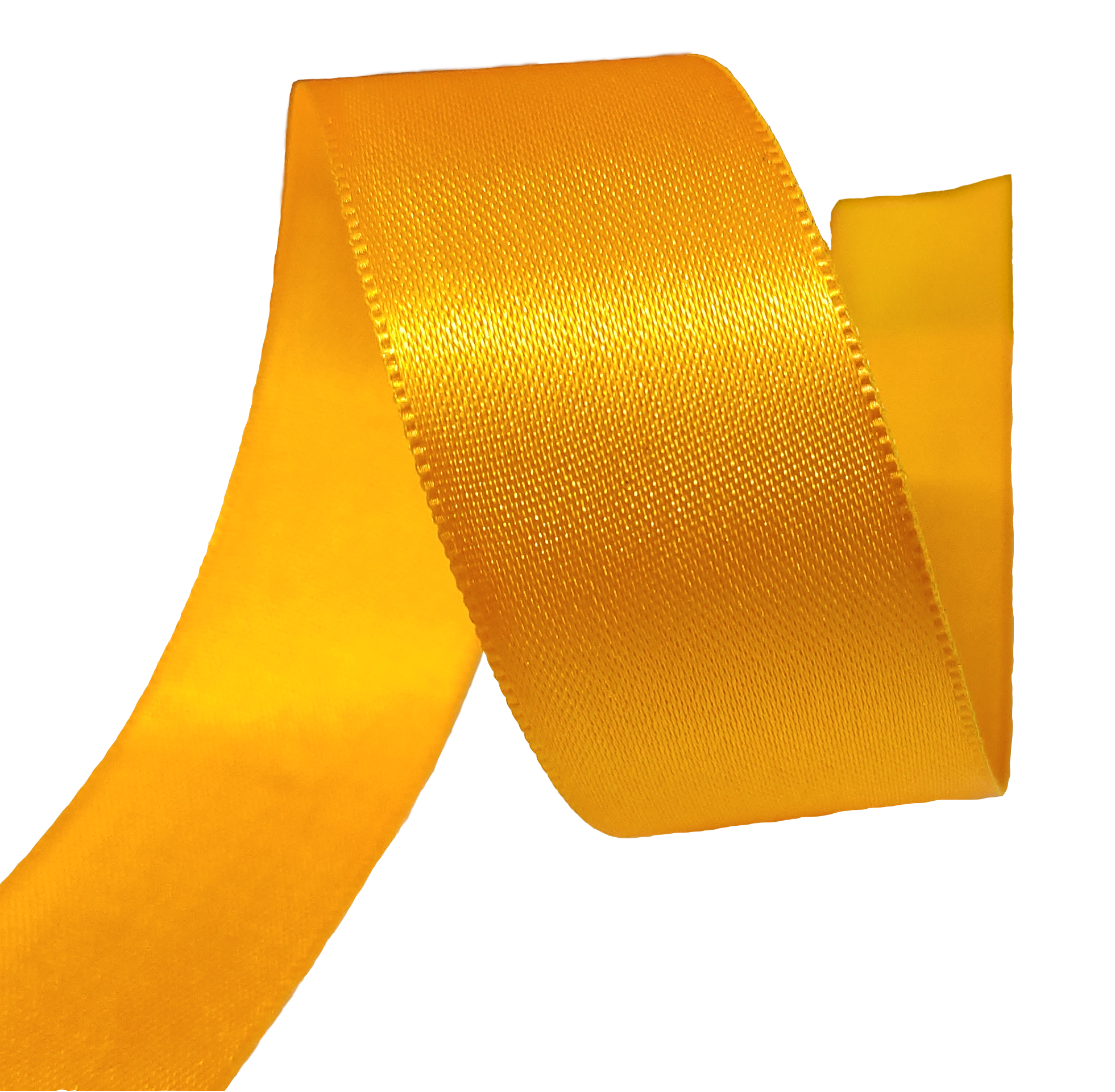 1.00 Inch Single Satin Ribbons - 18 Meter Length, Polyester Material, Plain Pattern, 25 +/- 1 Millimeter Width, 35 Color Variants - One-sided Design