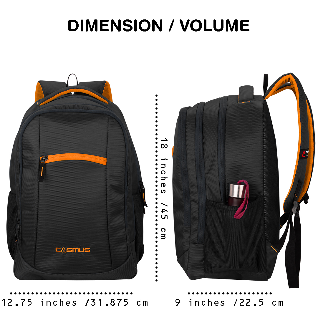 Grey 35 Ltrs Large School Bag / Travel Bagpack