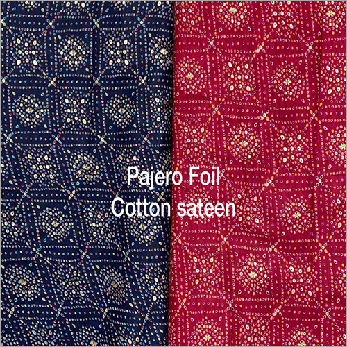Pajero Foil Cotton Sateen Fabric - Color: Multicolor