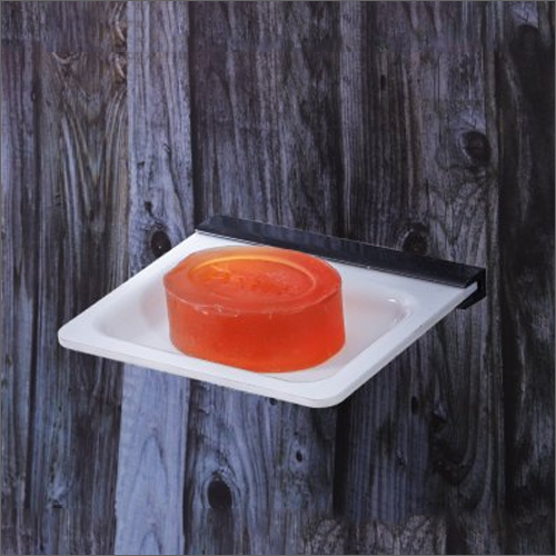 Wall Mounted Acrylic Single Soap Dish - HDPE Material, Glossy Finish, Customized Shape | Durable and Stylish Bathroom Essential