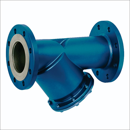 Mild Steel Y Strainer - Stainless Steel, Sizes 1-24 Inch, Blue Finish | ANSI Pressure Ratings 125-2500, Blow Off Port, Versatile Installation