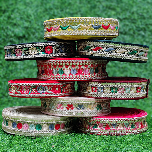Velvet Modern Lace - Embroidered One-Sided Design | Available in Multiple Colors for Elegant Home Decor