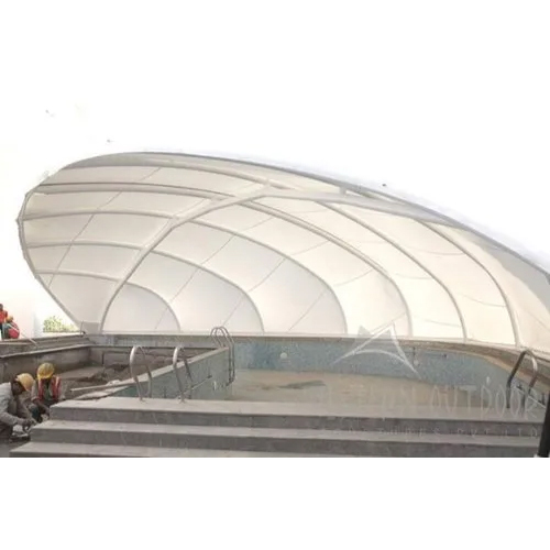 Modular Airport Tensile Structure - Color: White