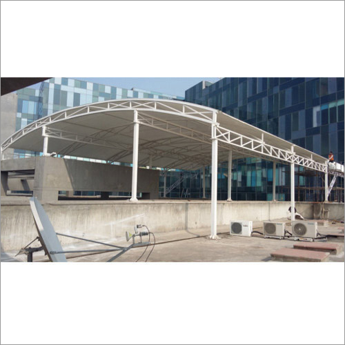Outdoor Tensile Roofing Structures - Color: White