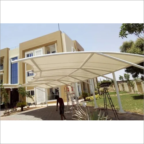Outdoor Tensile Fabric Structure - 5/16" Diameter, 48-72" Sizes, White Color | Ideal for Safety Warnings in Skiing and Snowshoeing Areas