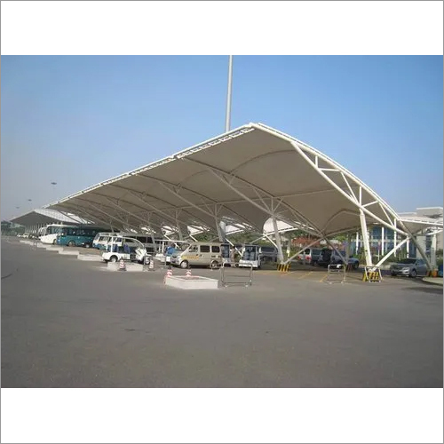 Outdoor Tensile Fabric Structure - 5/16" Diameter, 48-72" Sizes, White Color | Ideal For Safety Warnings In Skiing And Snowshoeing Areas