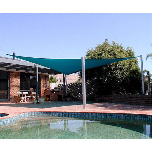 PVC Swimming Pool Tensile Structure - Waterproof Steel Frame, 12-15 Feet Dome, White Color, 650 GSM PVC Material, Modular Design