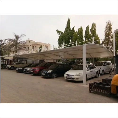 Car Parking Shed - Color: White