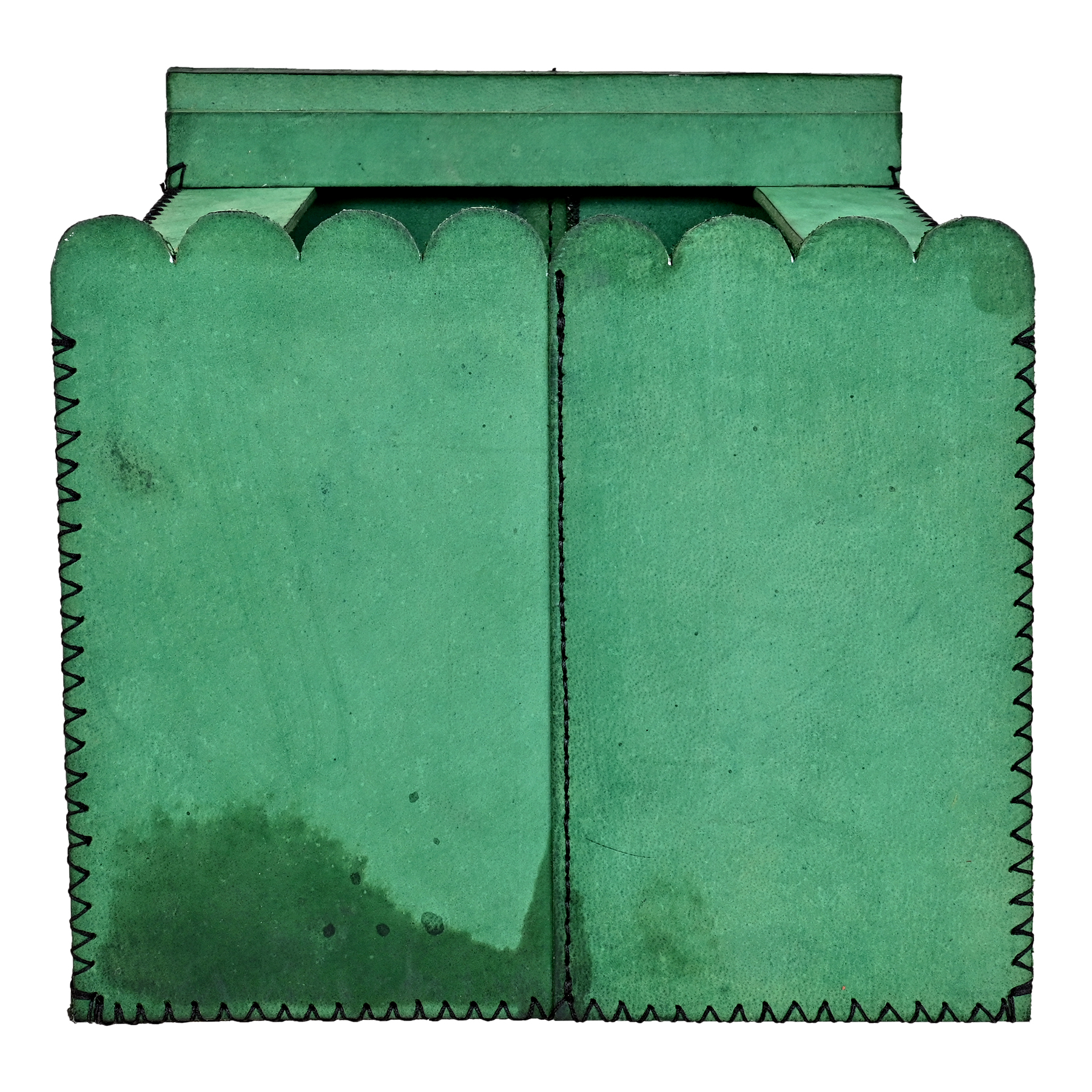 Pigeons Bird House - Natural Leather, 19x22x23 Cm, Green | Precision Entrance For Medium Birds, Easy To Install, Polished Finish