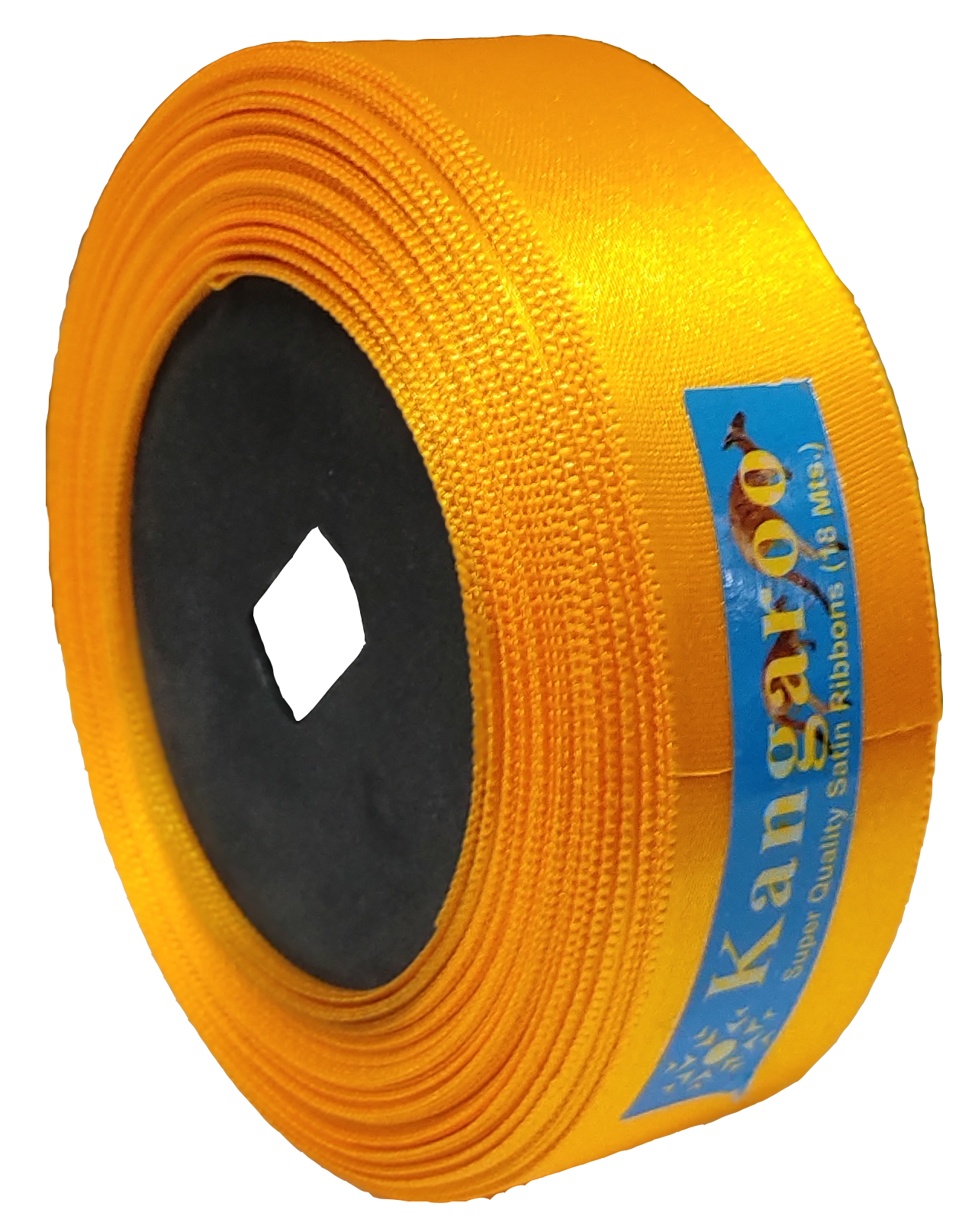 1.00 Inch Single Satin Ribbons - 18 Meter Length, Polyester Material, Plain Pattern, 25 +/- 1 Millimeter Width, 35 Color Variants - One-sided Design