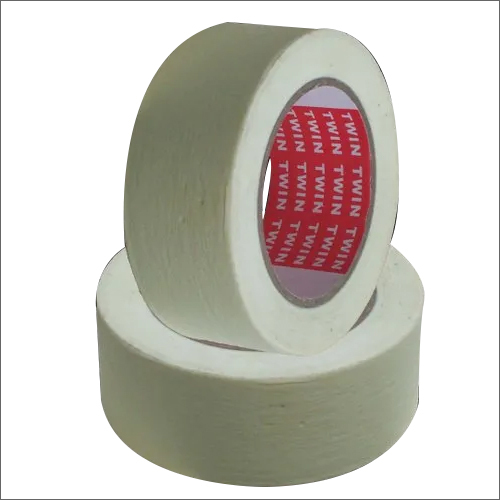 Twin Tape Masking Tape - Single-Sided Adhesive | White Color, Ideal for Precise Application