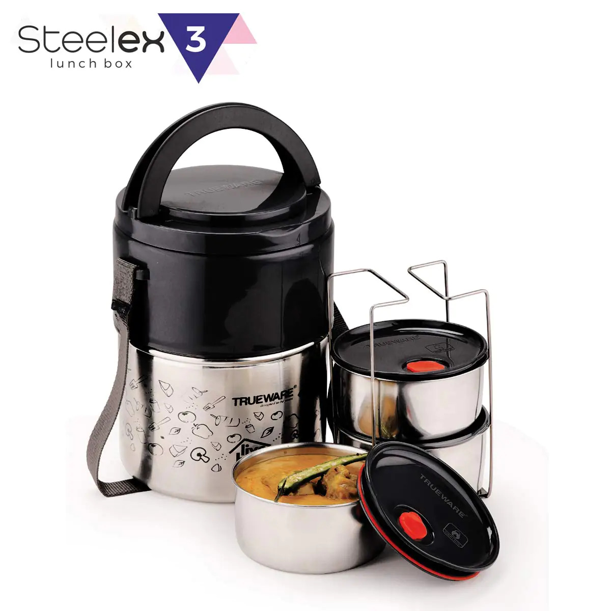 Stainless Steel True Ware Steelex Lunch Box