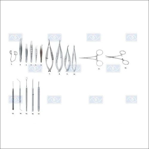Iol कॉम्पैक्ट ओप्थाल्मिक सर्जिकल इंस्ट्रूमेंट्स सेट