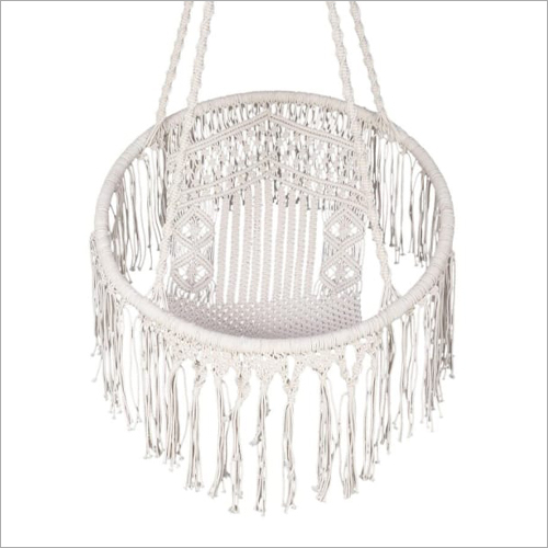 Crafted Baho Handmade Macrame Balcony Swing