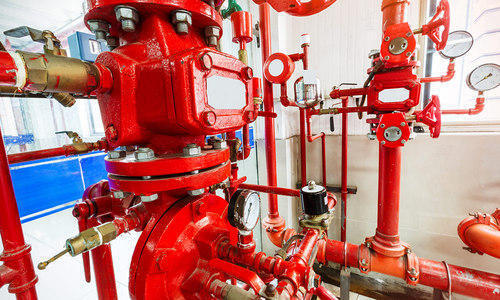 AMC Fire Fighting System - Mild Steel Material, Red Color | Excellent Quality for Industrial Use, Custom Designed Solutions