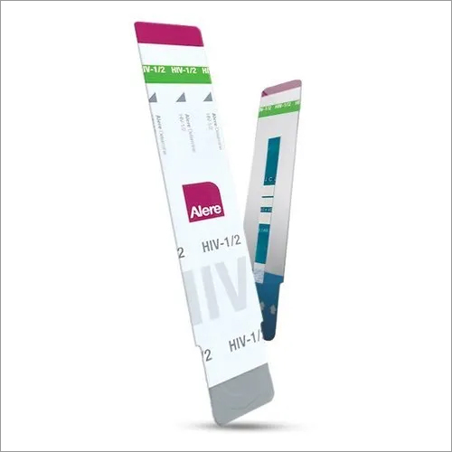 Alere HIV 1-2 Test Kit - Plastic Material, Color: White, Manual Operation, Wireless Data Transmission, 15 Minute Time To Result | Easy To Operate, Safe To Use