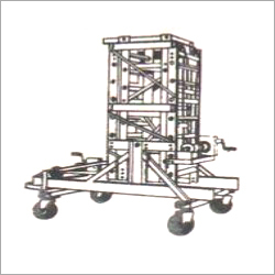 Aluminium Folding Extension Tower Ladder With Side Railing