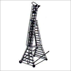 Aluminium Self Supporting Extension Ladder With Railing