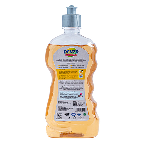 Orange & Lime Eco-friendly Dishwash Gel - 500ml, Fragrant Detergent For Kitchen Use
