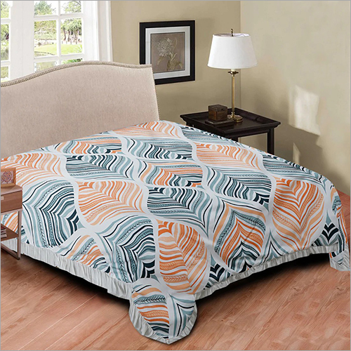 मल्टीकलर कॉटन दोहर प्रिंटेड जियोमेट्रिक क्वीन साइज़