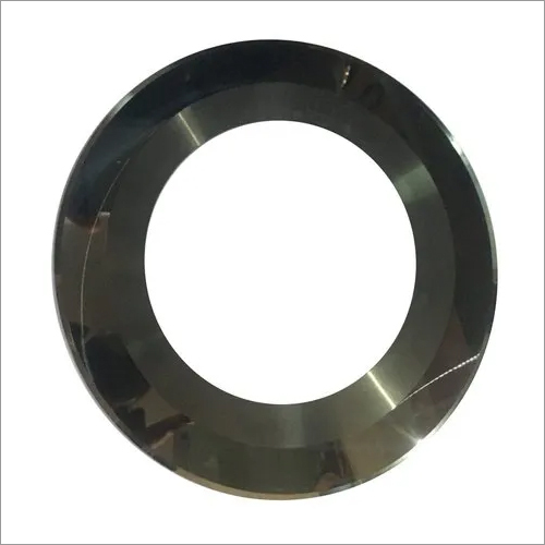 Tungsten Carbide Thin Blade - 200x122x1.2, Shiny Black, Round Shape For Precision Cutting In Corrugated Auto Plant