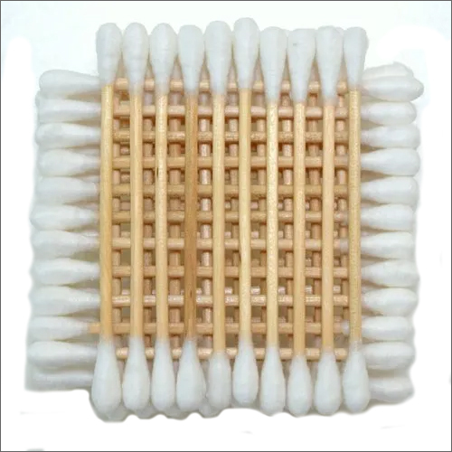 Eco Friendly Cotton Buds - Bamboo & Cotton, 7cm Length, White Color, Cylindrical PP Box with 75 Soft Ear Cleaners for Personal Use