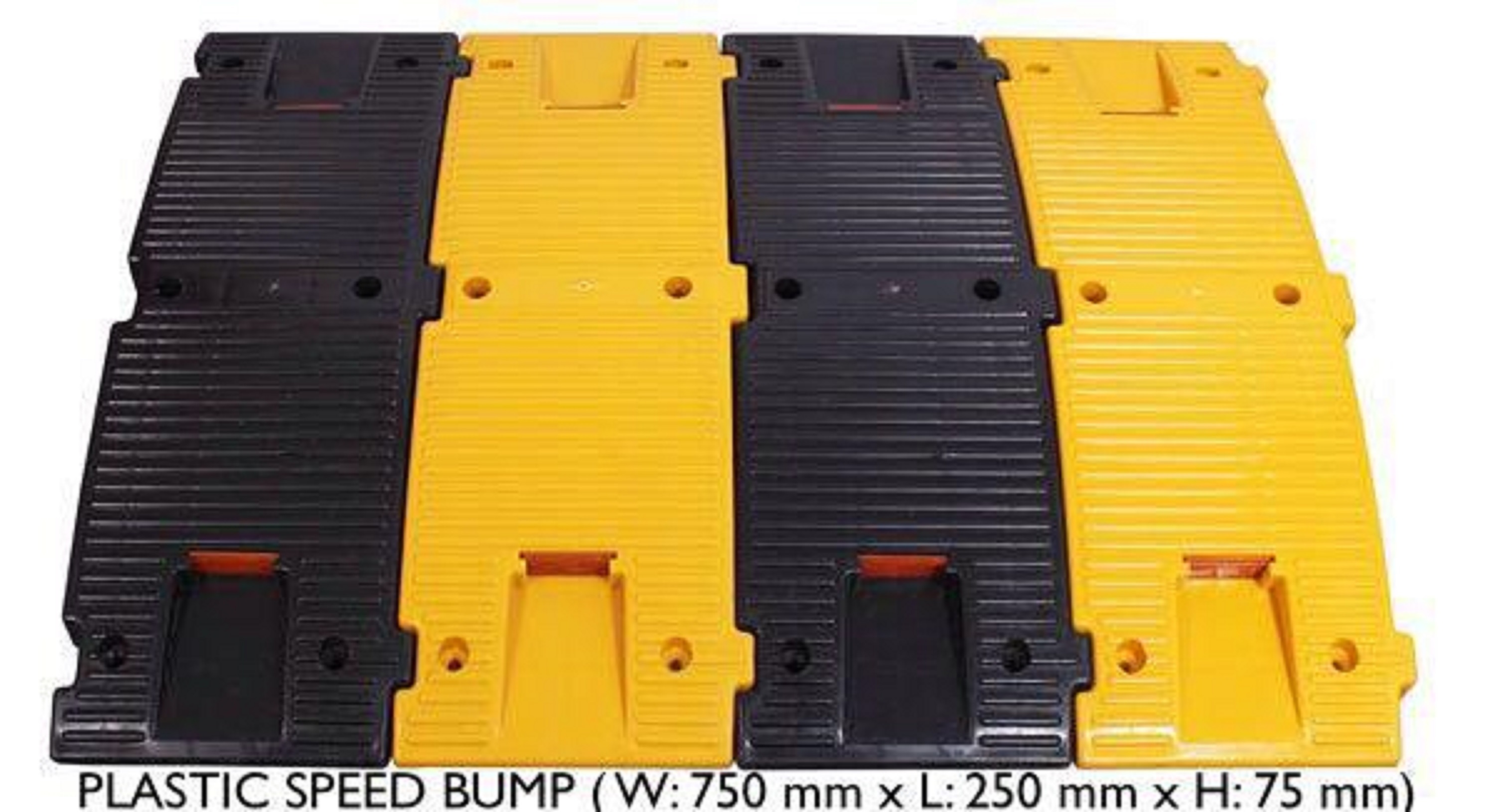 Speed Breaker Plastic Base - Color: Yellow & Black