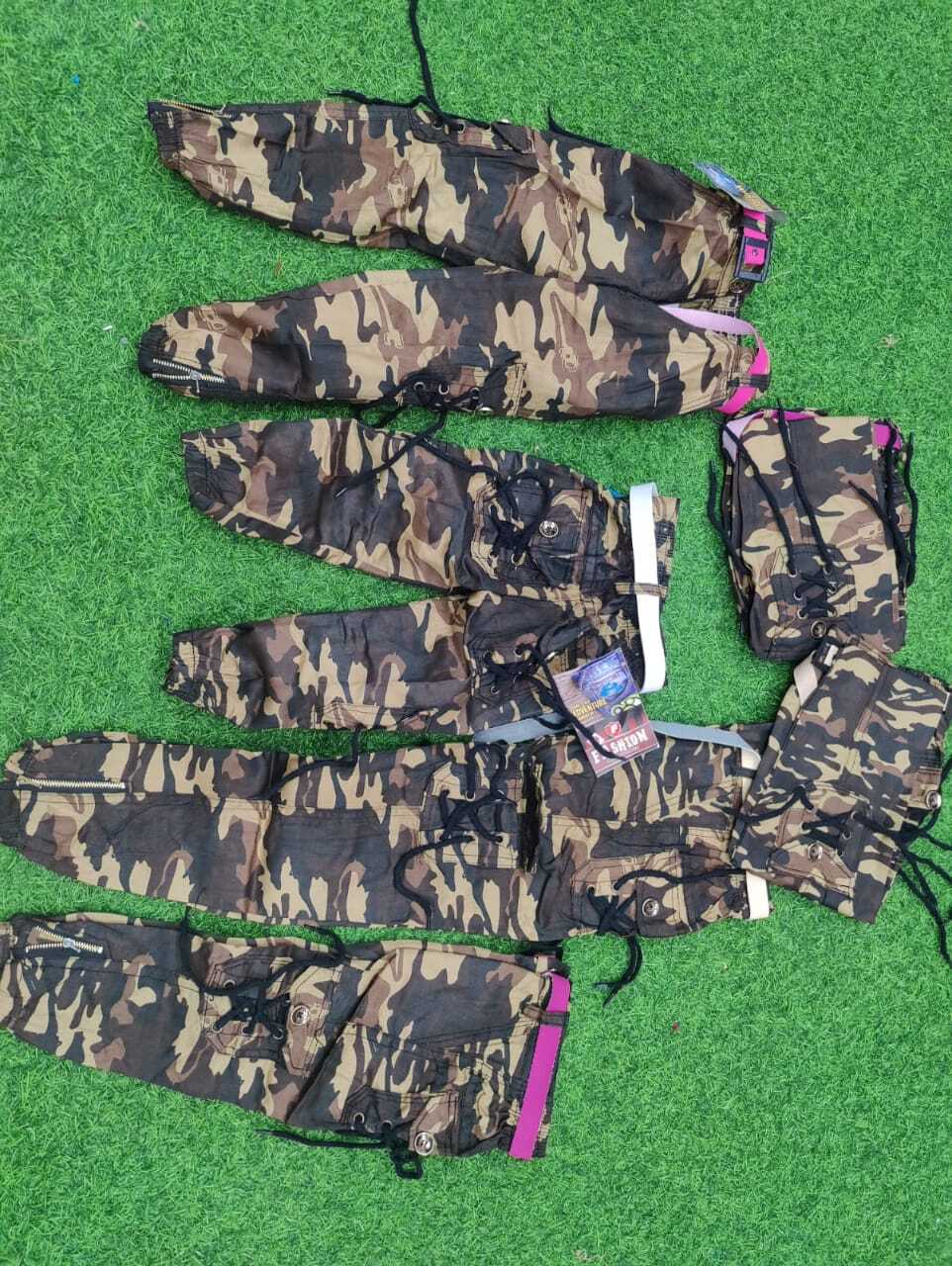 Cargo Pants - 6 Pocket Design, Cotton Fabric, Big Size 32x40, Breathable And Washable For Boys With Customized Logo