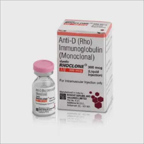 Rhoclone 300 Mcg Injection - Liquid Form, 300 Mcg Vial | Effective Treatment, High Potency, Infection Prevention, Monoclonal Antibody, Safe Injection