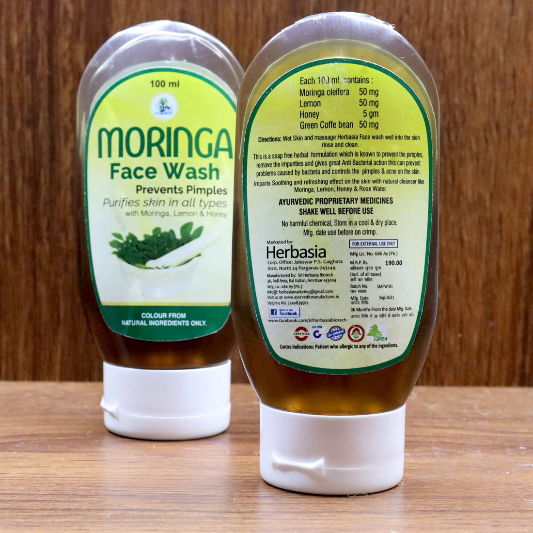 Moringa Face Wash Age Group: For Adults