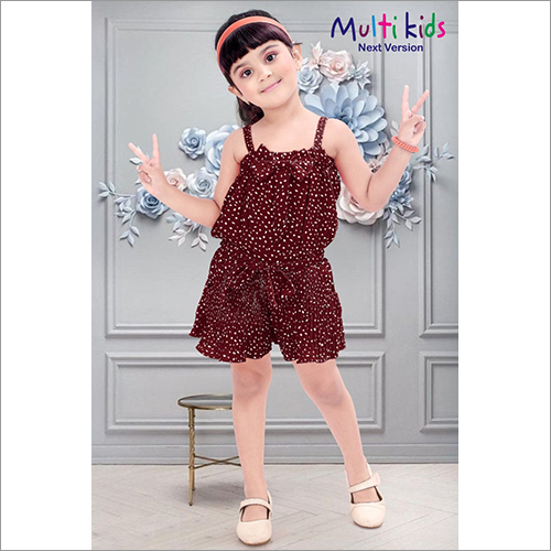 Girl Rayon Jumpsuit Age Group: Kids