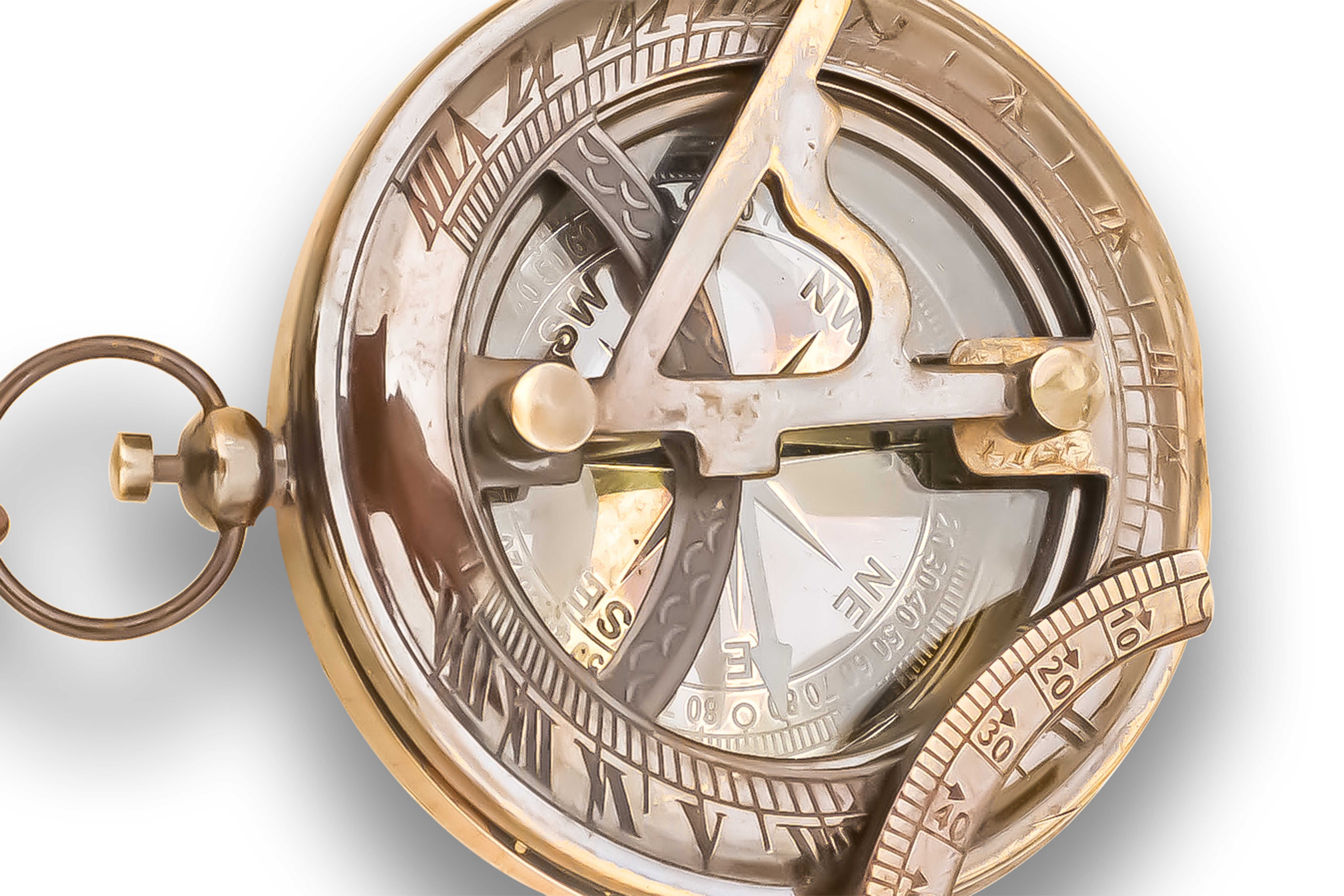 Handmade Nautical Marine Brass Case Compass