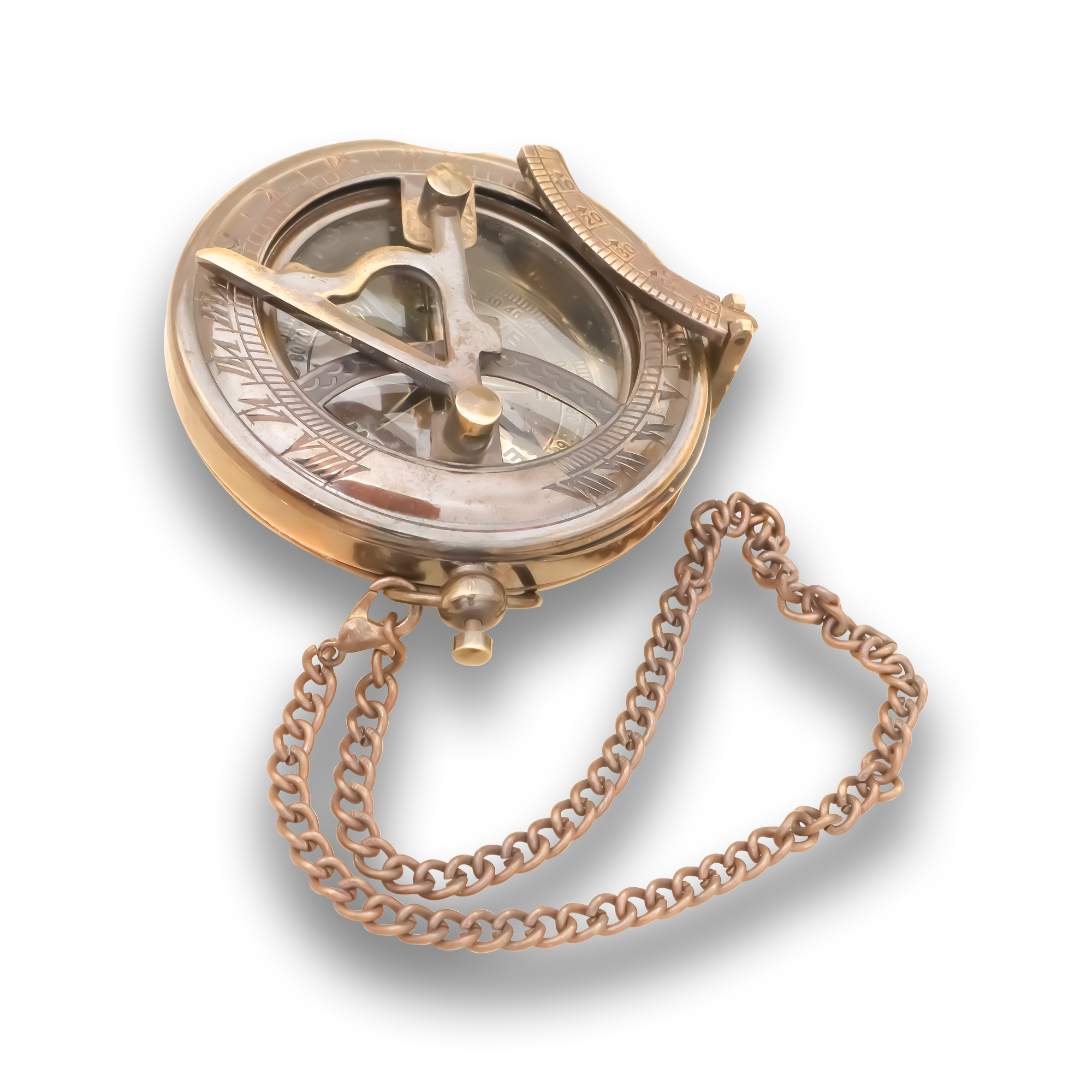 Handmade Nautical Marine Brass Case Compass