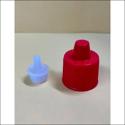 TC Cap With Plug - Plastic, 28mm | Red Finish, Ideal for Secure Closure and Versatile Applications