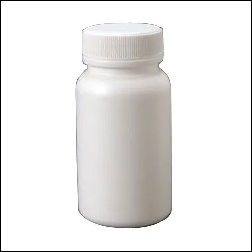 White Pharmaceutical HDPE Bottle - Plastic, 50ml Size, Soft Hardness, White Color | Ideal for Pharmaceutical Storage and Dispensing