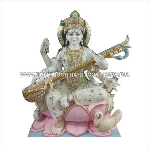 Marble Saraswati Statue - Feature: Eco-Friendly