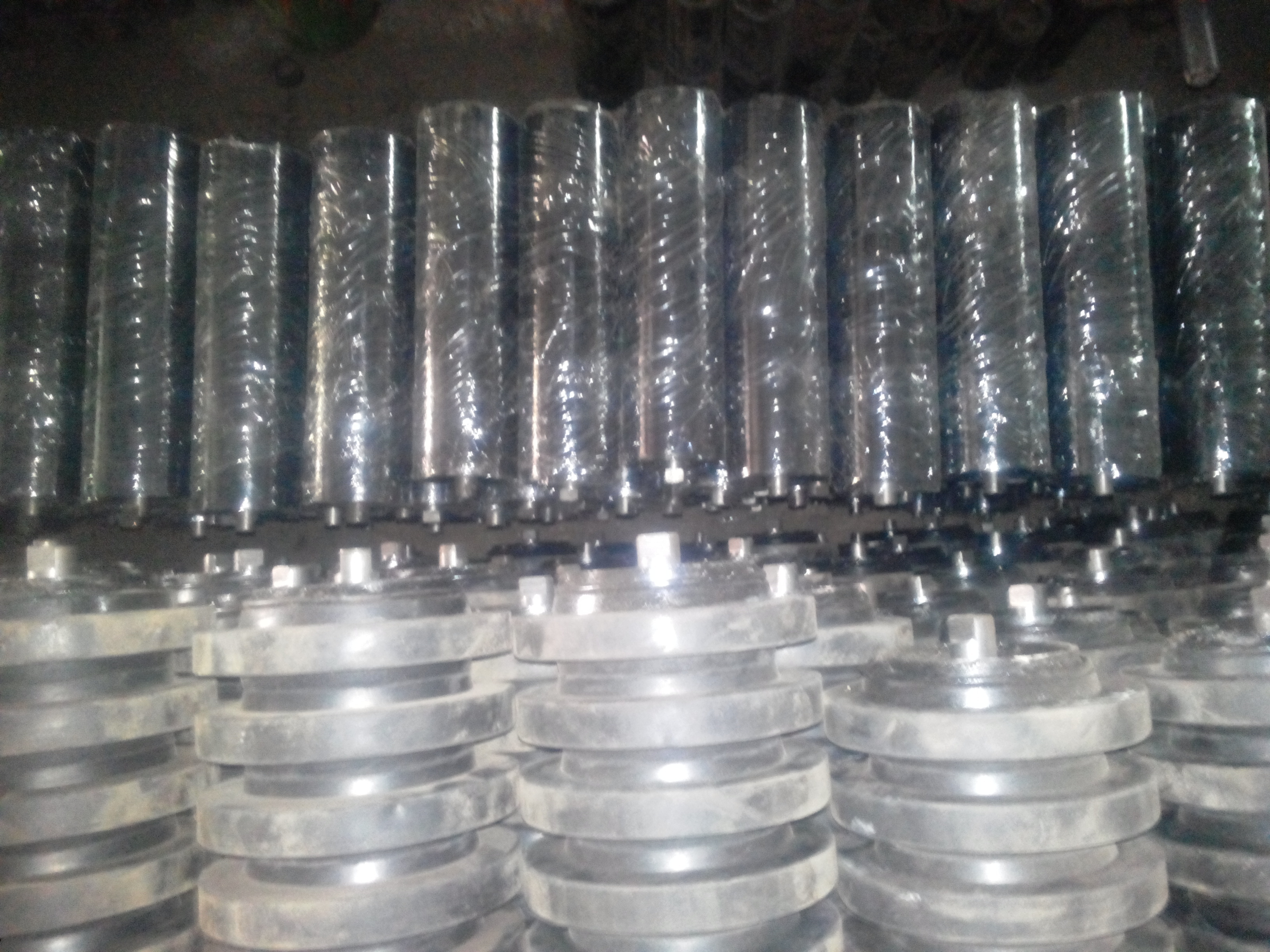 Idler Frame Set Rollers - Metal, Customizable Size , High Performance And Durable Quality