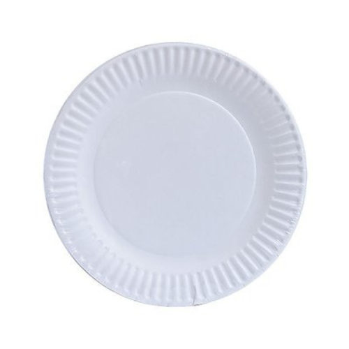 Disposable Paper Plates - Virgin Brown & White Paper | Custom Printed, Biodegradable, Sizes: 6-12 Inches, Perfect For Events & Takeaway