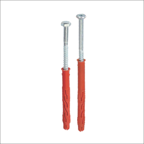 Window And Door Fixing Fasteners - High-Grade Plastic,  Silver-Red Color | Industrial Use, Durable A-Grade Fastening Solution