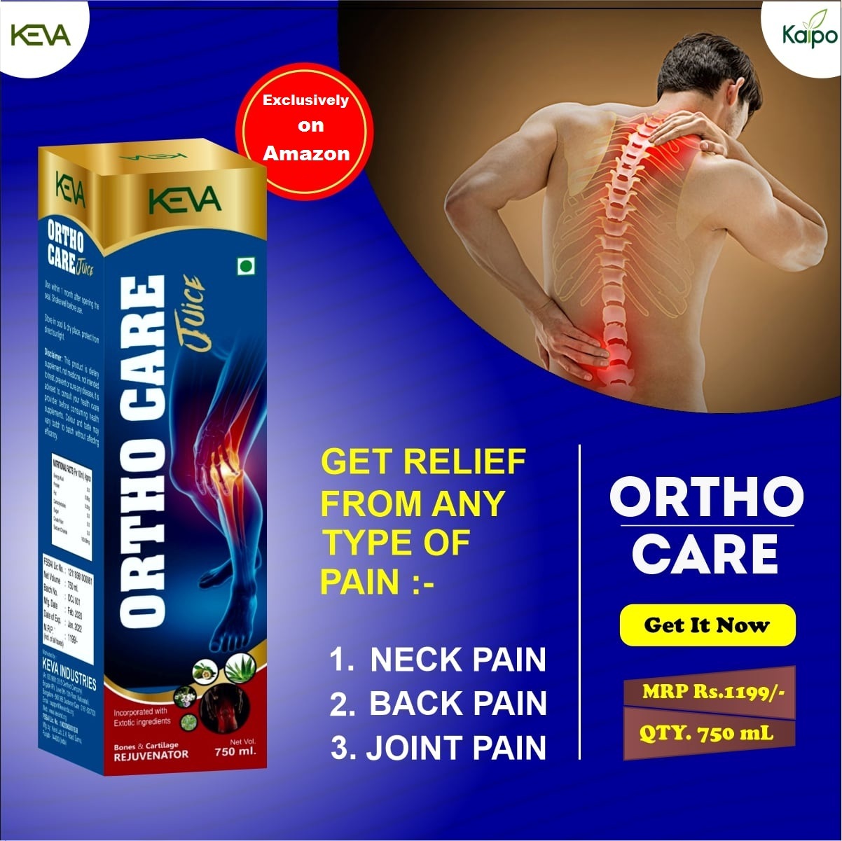 Ayurvedic Medicine Ortho Care Juice 750ml