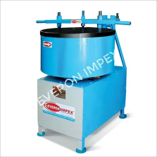 Blue Semi Automatic Colour Mixer Muller Machine