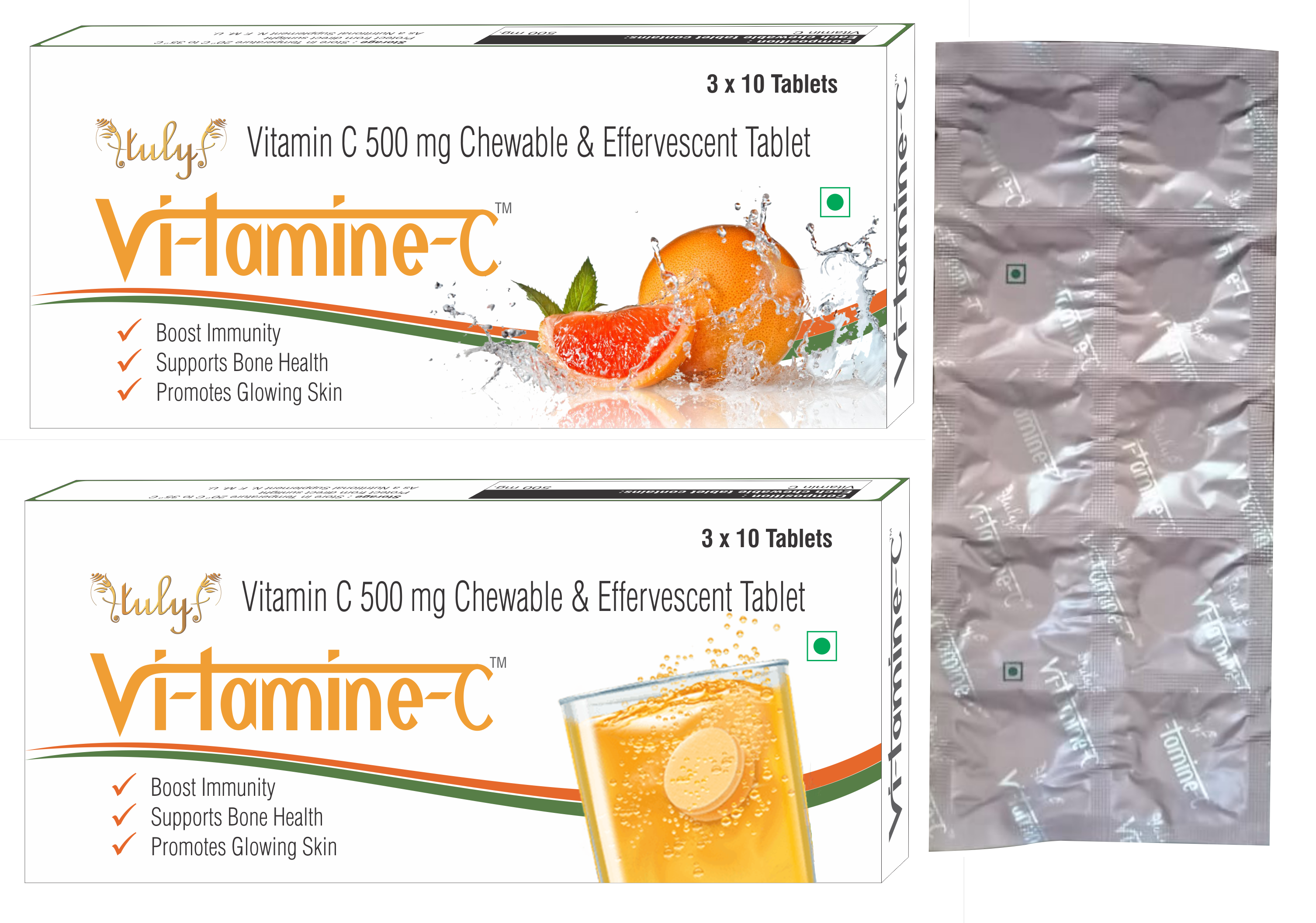 Vitamin C 500 Mg Chewable And Effervescent Tablet