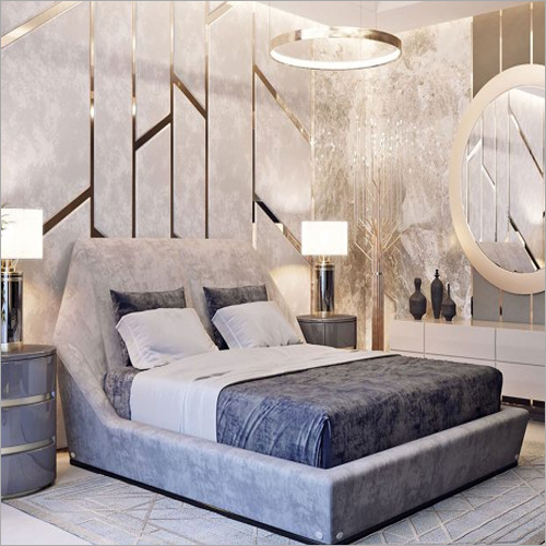 पेंटेड मॉडर्न बेड किंग साइज़