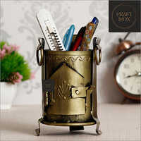 गोल्डन मेटल सिगडी पेन होल्डर