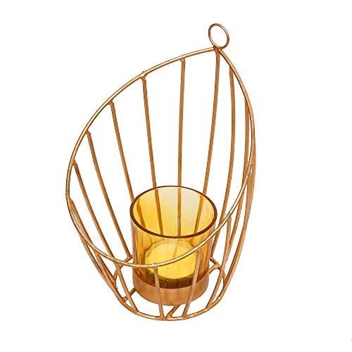 Decorative Golden Iron Tealight Holder