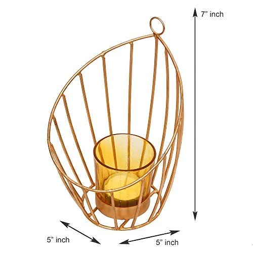 Decorative Golden Iron Tealight Holder